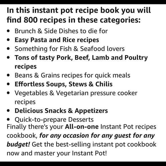 Instant Pot Cookbook - Picture 4 of 4